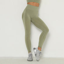 Load image into Gallery viewer, High Waist Green Seamless Leggings
