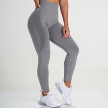 Load image into Gallery viewer, High Waist Grey Seamless Leggings
